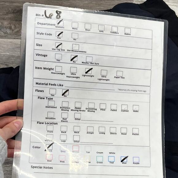 Athleta Highline Hybrid Summiter Tights Black Blue Womens 6 Workout Gym Leggings - Picture 8 of 11